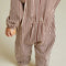 Syd Maroon Stripe Boilersuit Overall